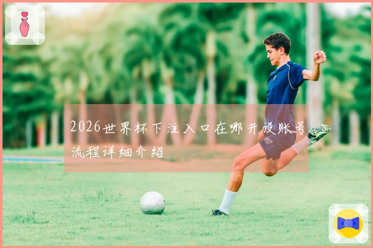 2026世界杯下注入口在哪开设账号流程详细介绍