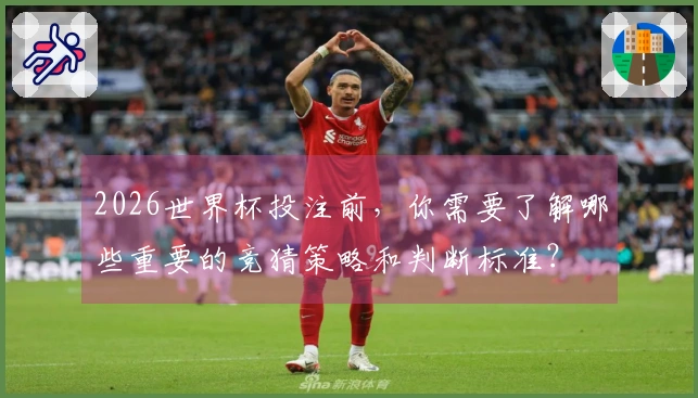 2026世界杯投注前，你需要了解哪些重要的竞猜策略和判断标准？